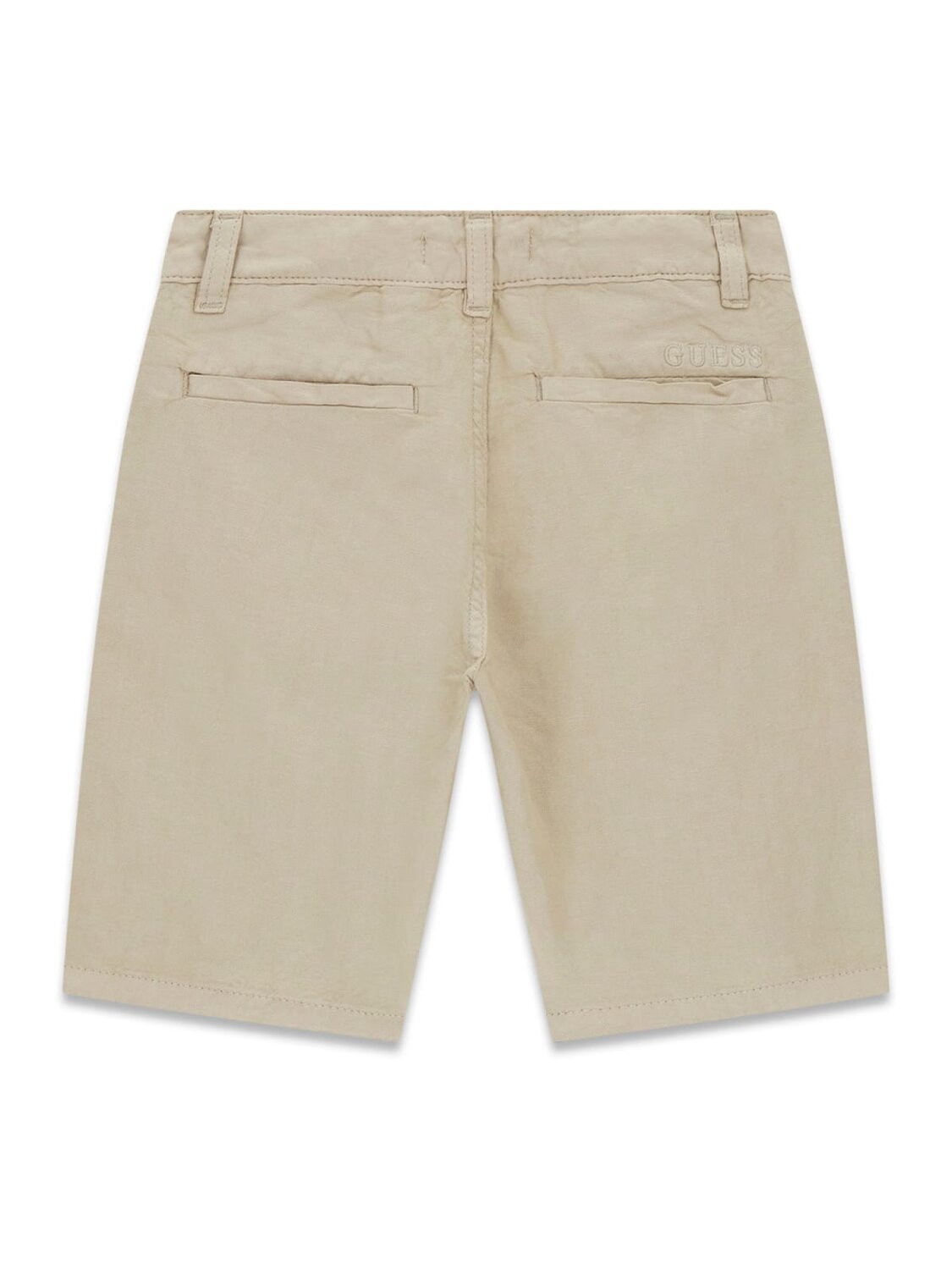 Guess Kids Shorts chino misto lino ragazza beige pietra – vista 2