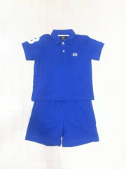 La Martina completo due pezzi ragazzo in cotone blu