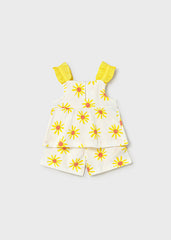 Mayoral Set shorts bambula bambina baby mimosa – vista 2