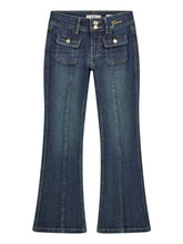 Guess Kids Jeans comfort fit bootcut ragazza indigo crinkle wash
