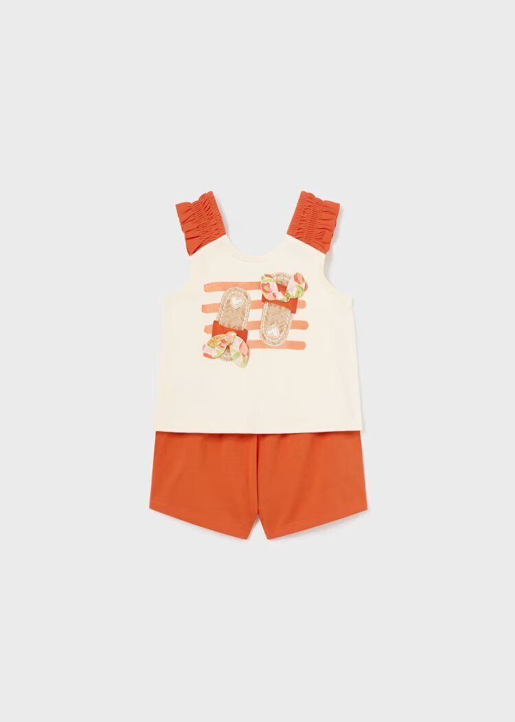 Mayoral Completo shorts applicazioni bambina baby clementina