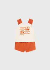 Mayoral Completo shorts applicazioni bambina baby clementina