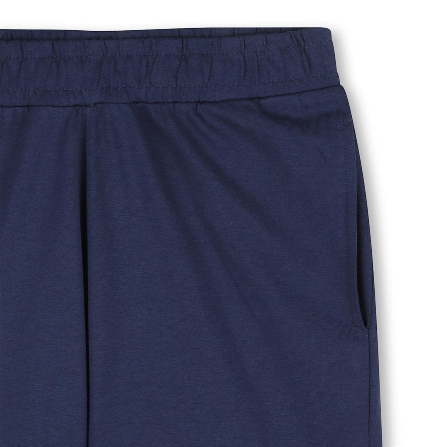 Pantaloncini blu navy in cotone con elastico in vita del completo Scugnizzi 0-16 Timberland per bambino