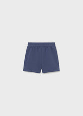 Pantaloncini sportivi blu Scugnizzi 0-16 in morbido tessuto con vita elasticizzata e cordino regolabile