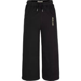 Pantaloni sportivi neri a gamba larga Scugnizzi 0-16 con vita elasticizzata e logo Calvin Klein sul fianco