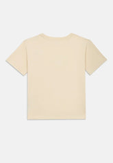 T-shirt a maniche corte Scugnizzi 0-16 Calvin Klein Jeans in cotone beige crema, vista posteriore