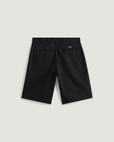 Pantaloncini Bermuda neri Vans di Scugnizzi 0-16, vista posteriore con tasche e logo discreto, stile casual urbano.
