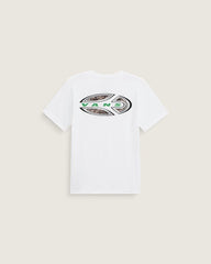 T-shirt bianca a maniche corte Scugnizzi 0-16 Vans con logo grafico stampato sul retro in stile skate