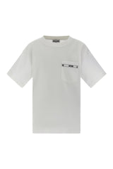 Moschino maglia bambino in cotone bianco