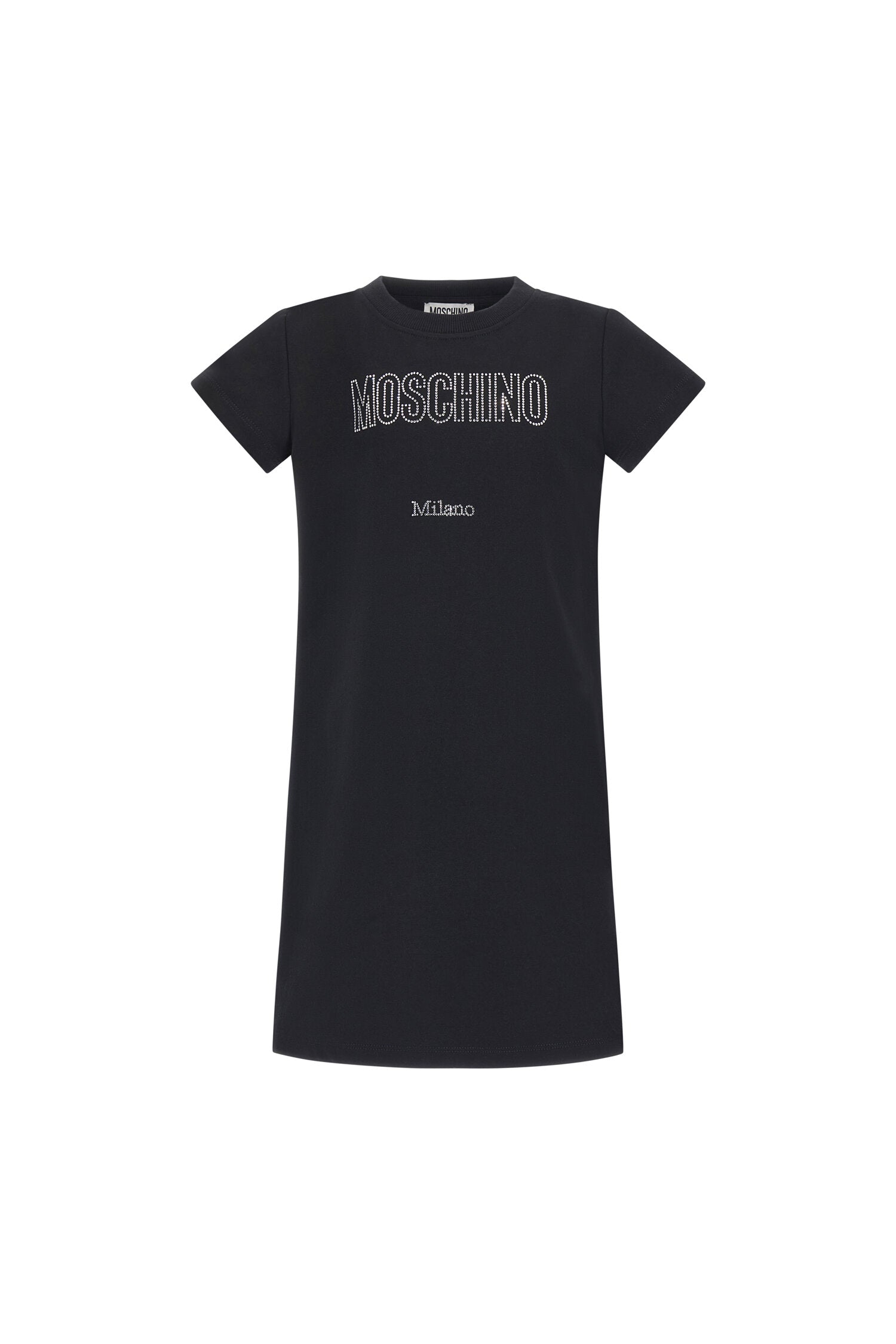 Moschino abito bambina in cotone nero modello HDV0HYLDA25