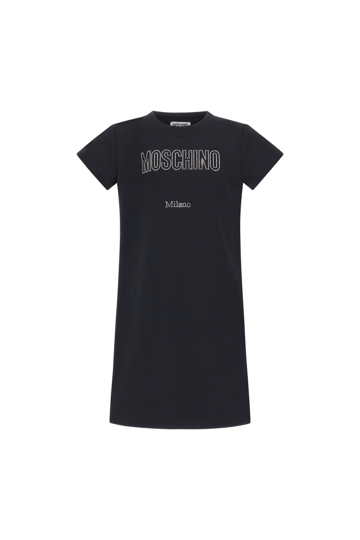 Moschino abito bambina in cotone nero modello HDV0HYLDA25