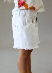 Mayoral Shorts twill bambina bianco – vista 2