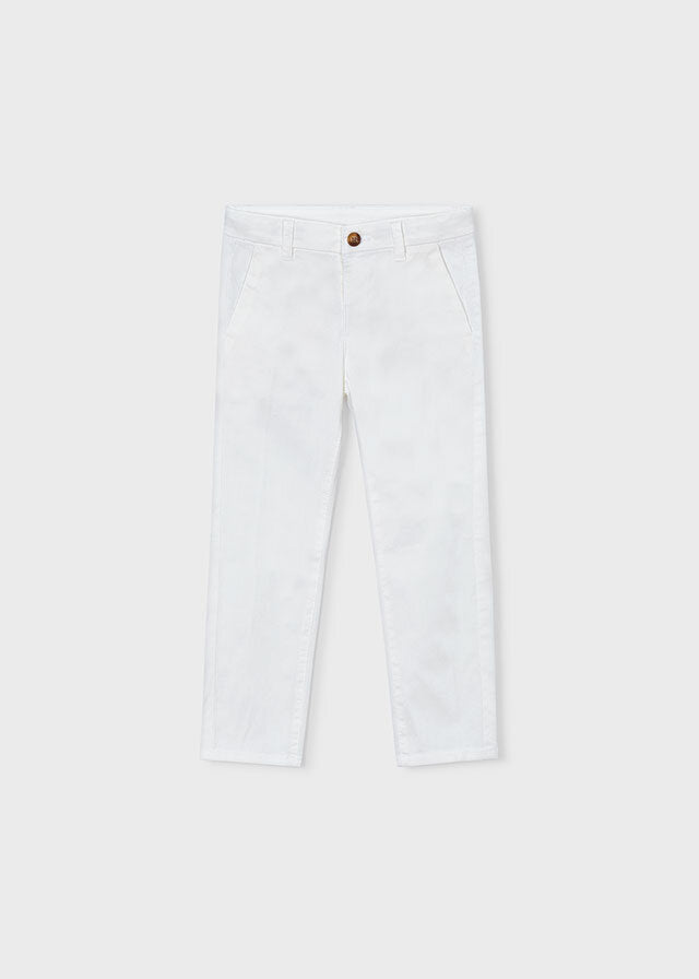 Mayoral Pantaloni chino bambino panna – vista 3