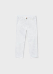 Mayoral Pantaloni chino bambino panna – vista 3