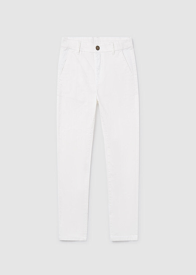 Mayoral Pantaloni chino ragazzo panna – vista 2