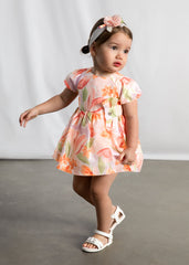 Mayoral Vestito spalline stampa bambina baby blossom