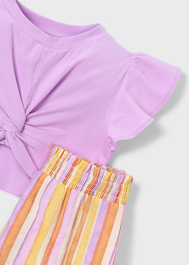 Mayoral Set con shorts bambina lilac – vista 6