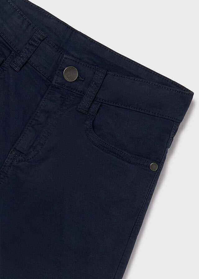 Mayoral Pantalone cinque tasche slim fit basic ragazzo marino – vista 3