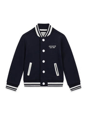 Guess Kids Felpa bomber sportivo bambino blu
