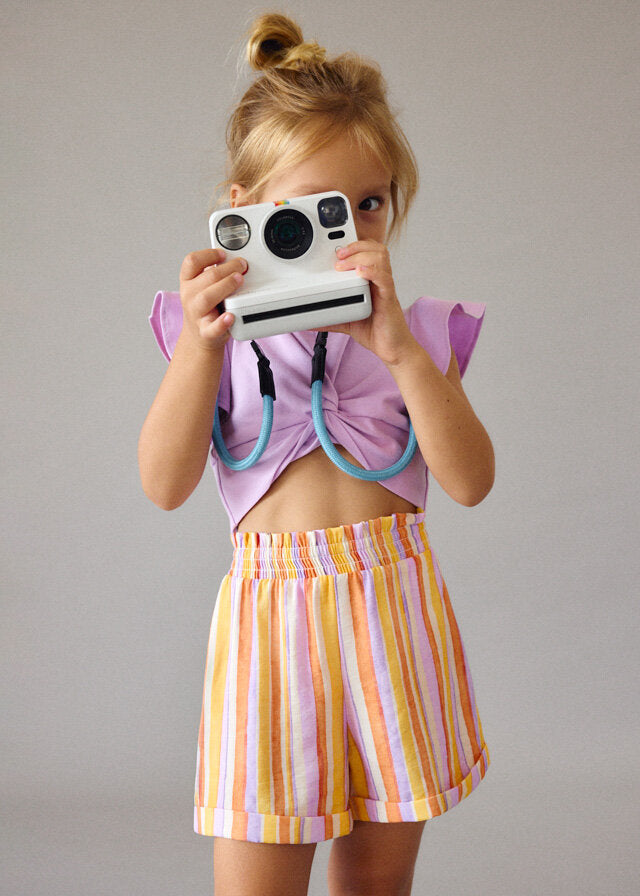 Mayoral Set con shorts bambina lilac