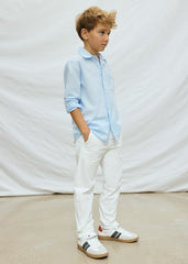 Mayoral Pantaloni chino ragazzo panna