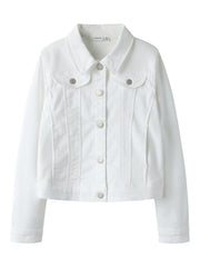 Name It giubbino ragazza in cotone bianco