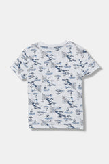 Guess Kids T-shirt a manica corta bambina blu city print – vista 2