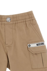 Moschino shorts neonato in cotone beige chiaro - vista alternativa 3