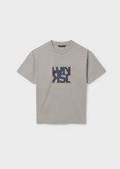 Mayoral T-shirt lettere basic ragazzo shitake – vista 3