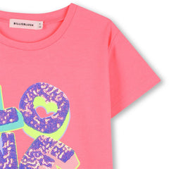 Billieblush T-shirt bambina a manica corta rosa modello U21957 - vista alternativa 3