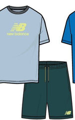 New Balance T-shirt ragazzo in cotone blu