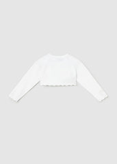 Mayoral Bolero maglia bambina baby bianco – vista 2