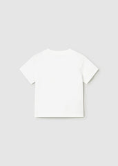 Mayoral T-shirt a manica corta play bambino baby bianco – vista 2