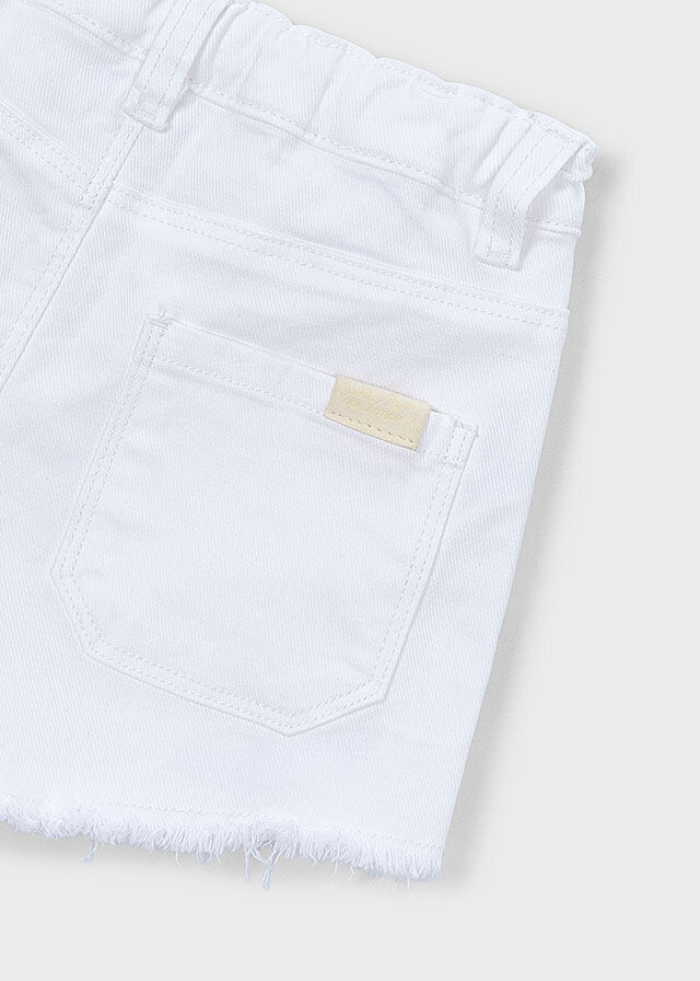 Mayoral Shorts twill bambina bianco – vista 5