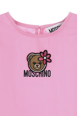 Moschino abito neonata in cotone rosa modello MDV0D6LLA10 - vista alternativa 3