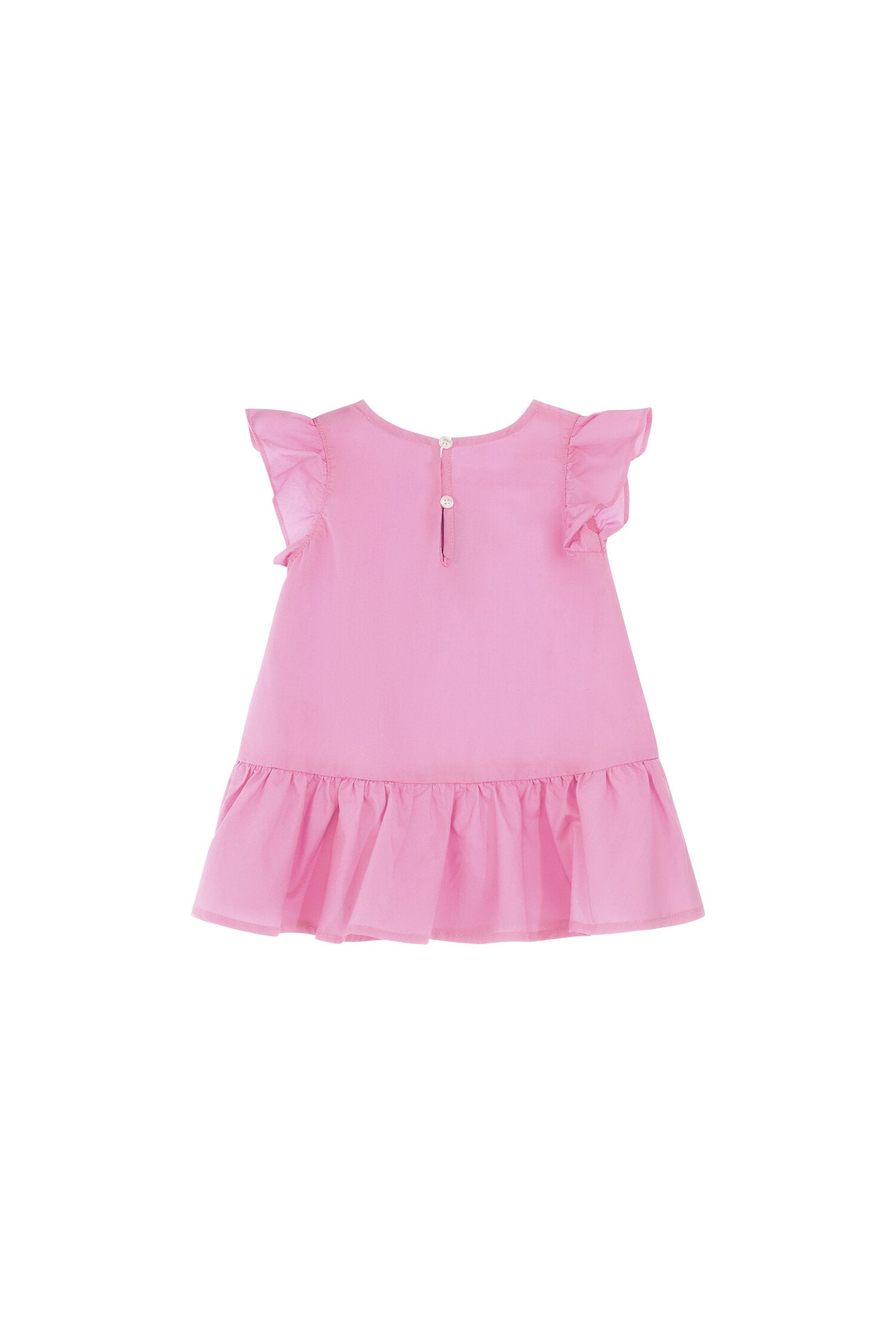 Moschino abito neonata in cotone rosa modello MDV0D6LLA10 - vista alternativa 2