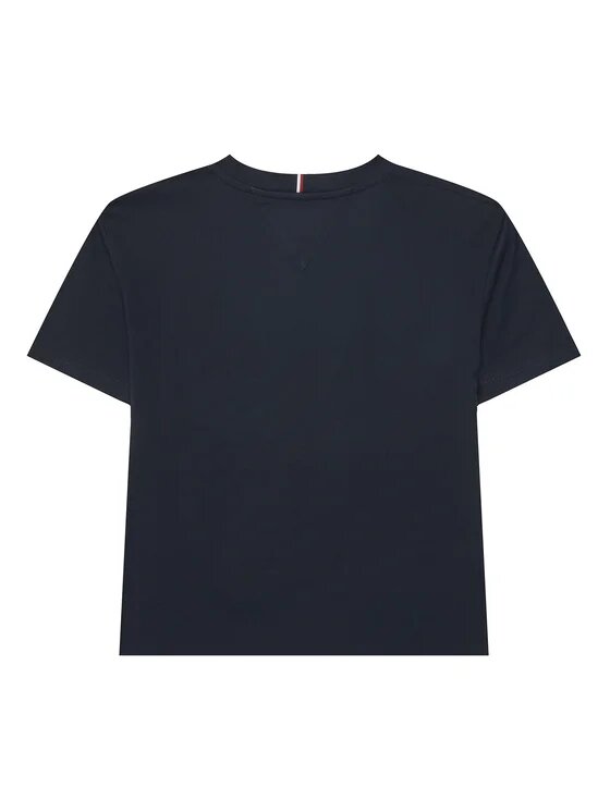 Tommy Hilfiger T-shirt bambino in cotone blu modello KB0KB10340J - vista alternativa 2