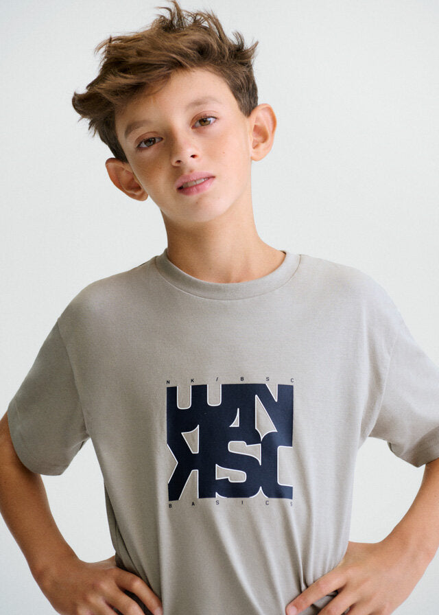 Mayoral T-shirt lettere basic ragazzo shitake