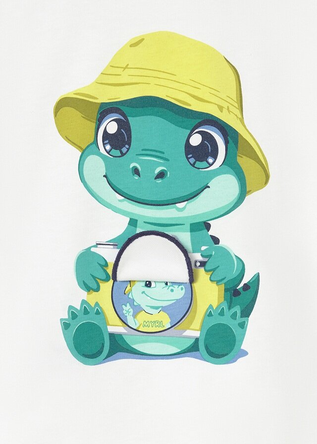 Mayoral T-shirt a manica corta play bambino baby bianco – vista 4
