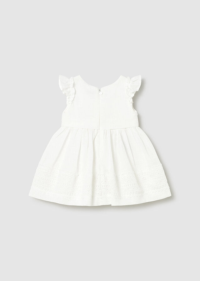 Mayoral Vestito bambina baby ecru 1907-42-4A – vista 4
