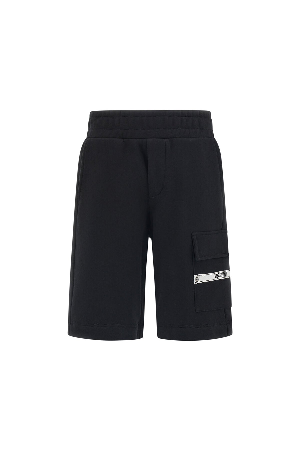 Moschino shorts bambino in cotone nero