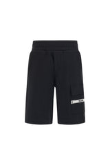 Moschino shorts bambino in cotone nero