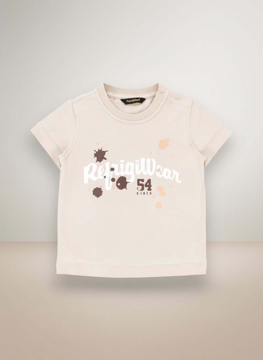 RefrigiWear T-shirt bambino beige chiaro