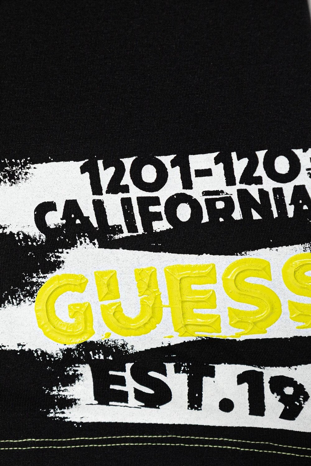 Guess Kids T-shirt a manica corta bambino N6RI02 nero – vista 5