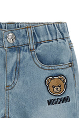 Moschino jeans baby unisex in denim blu - vista alternativa 3