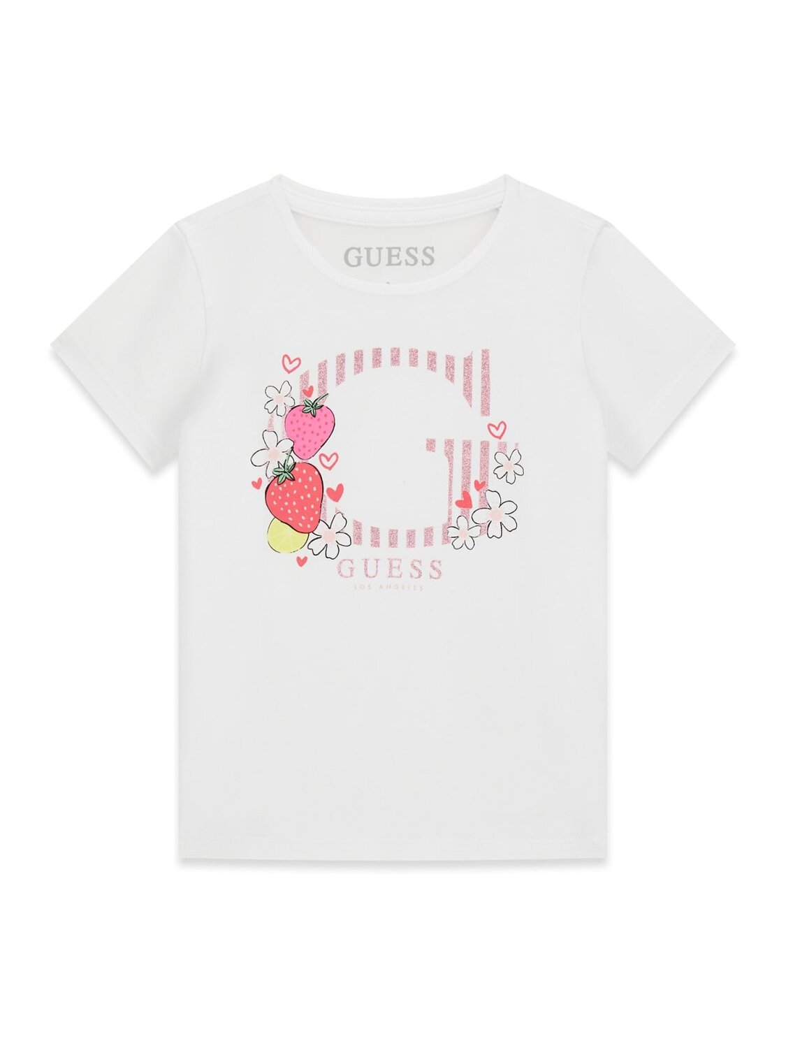 Guess Kids T-shirt a manica corta bambina K6GI00 cupid rosa – vista 3