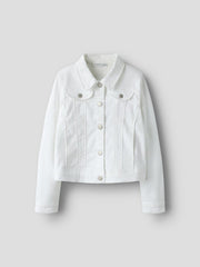 Name It giubbino ragazza in cotone bianco - vista alternativa 3