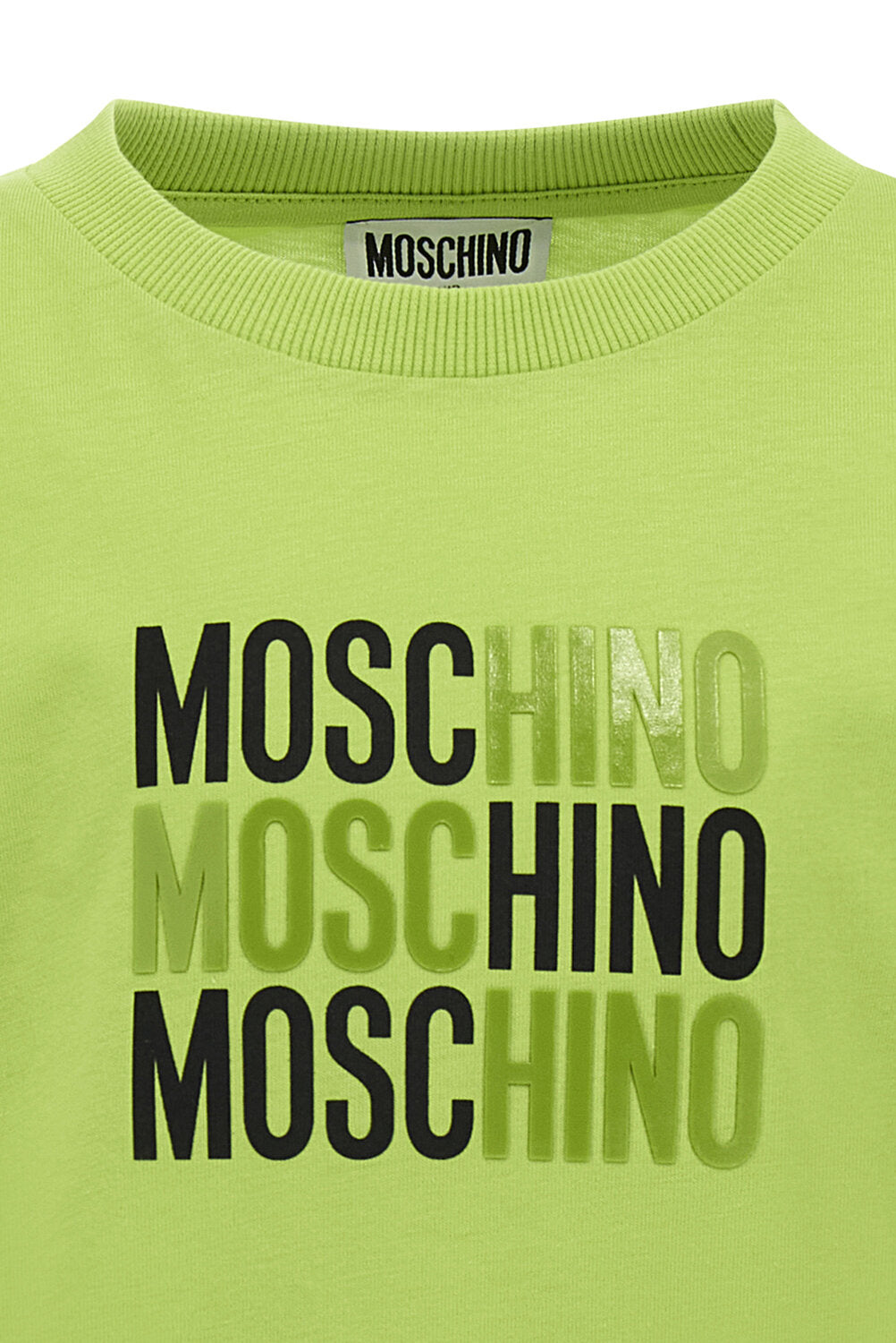 Moschino maglia bambino unisex in cotone verde - vista alternativa 2