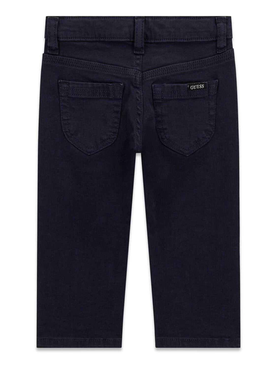 Jeans blu scuro per bambini Scugnizzi 0-16 firmati GUESS con design a cinque tasche ed etichetta logo posteriore
