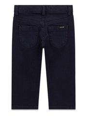 Jeans blu scuro per bambini Scugnizzi 0-16 firmati GUESS con design a cinque tasche ed etichetta logo posteriore